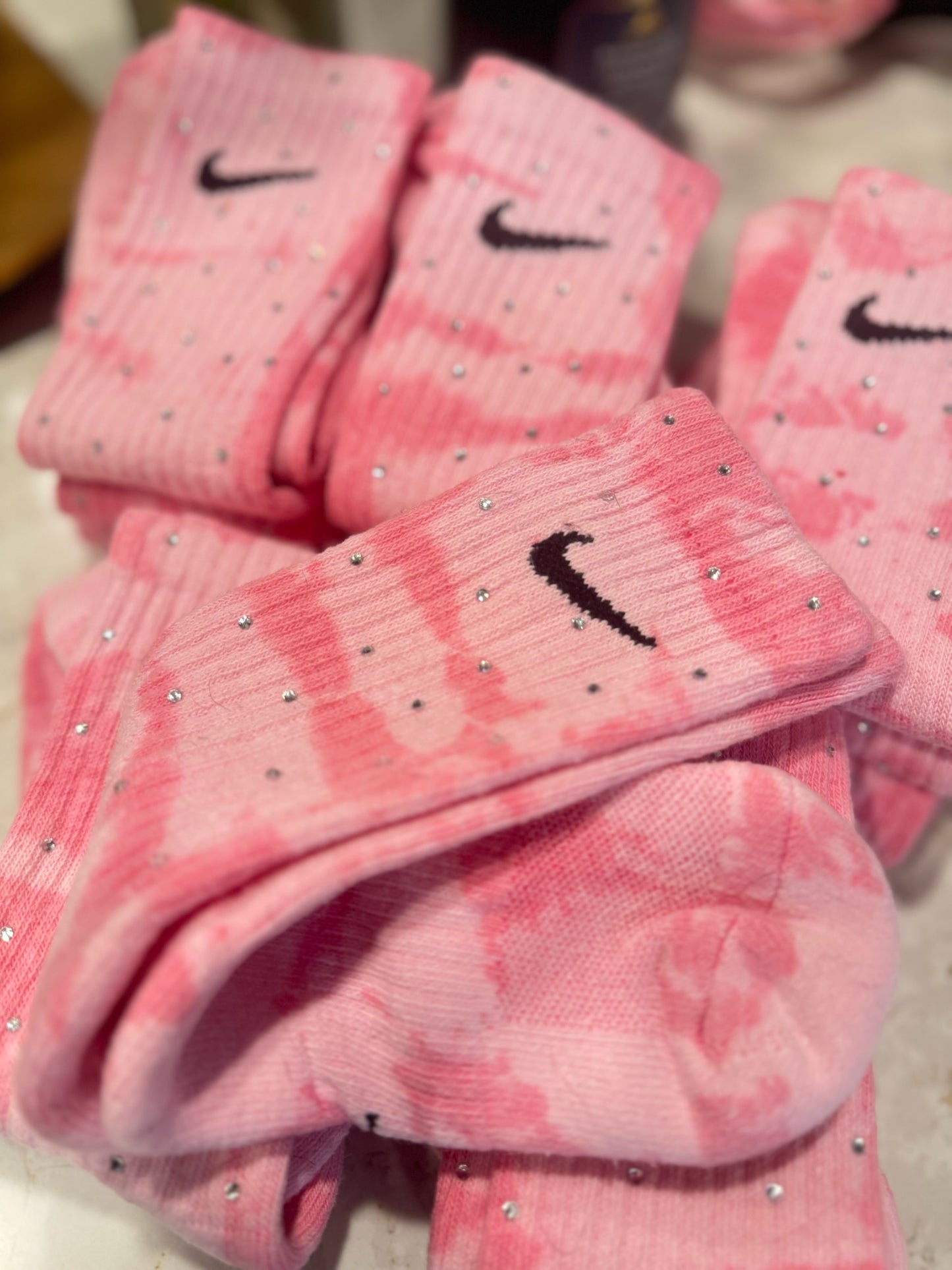 Diamond Tie-Dye Socks