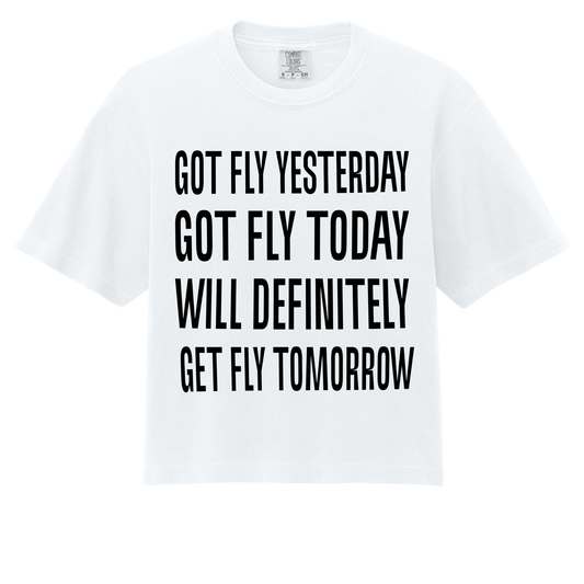 GET FLY -BOXY CROP TOP-