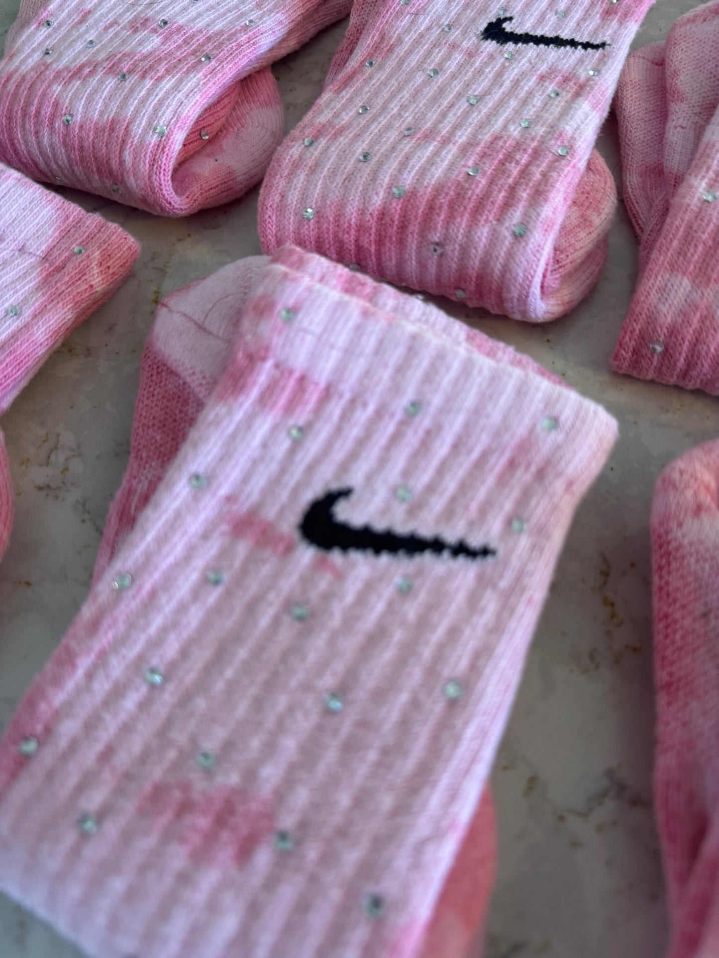 Diamond Tie-Dye Socks