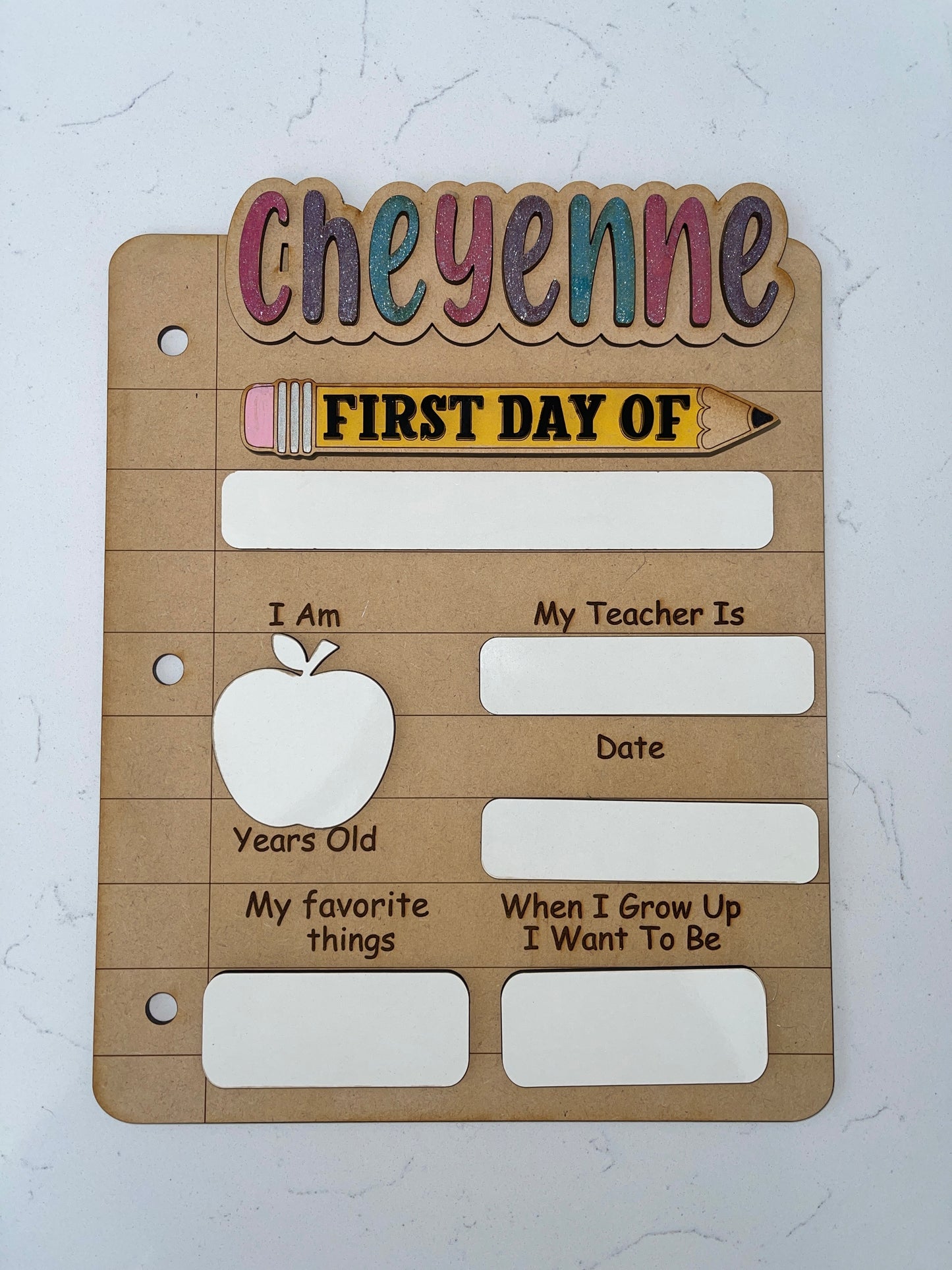 Back to school board