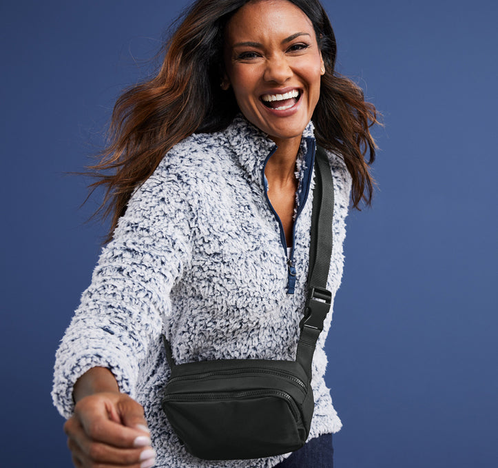 Dual-Compartment Crossbody